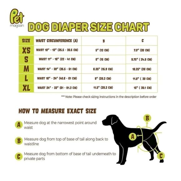 Pet Magasin Washable Female Dog Diapers, Botanical Fruit, 3 count, size Large - Picture 6 of 10